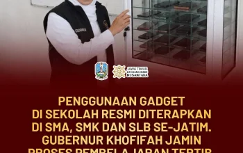 Gubernur Jawa Timur Mulai Berlakukan Pembatasan Gadget, Siswa Diminta Lebih Fokus Belajar