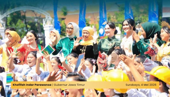 Gubernur Khofifah Resmikan Sekolah Berintegritas dan Kantongi Hak Cipta Lagu “Jatim Cerdas”
