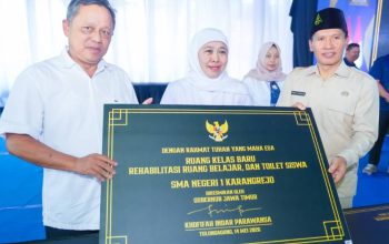 Langkah Nyata Gubernur Khofifah Wujudkan Jatim Cerdas lewat Revitalisasi 45 Sekolah di Selatan Jawa Timur