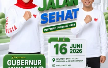 Jalan Sehat Tahun Baru Islam 1448 H di Masjid Al Akbar, Gubernur Khofifah Ajak Masyarakat Berpartisipasi