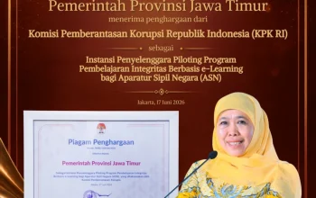 Gubernur Khofifah Bangga Jatim Raih Penghargaan KPK RI atas Implementasi E-Learning ASN Berintegritas