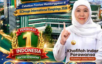 Gubernur Khofifah Bangga RSUD Dr Soetomo Raih Peringkat Pertama Nasional SCImago 2026, Bukti Layanan Kesehatan Jatim Diakui Dunia