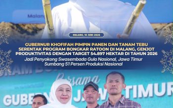 Gubernur Khofifah Ajak Perkuat Ekosistem Pergulaan dari Hulu ke Hilir, Lindungi Produksi Petani Tebu