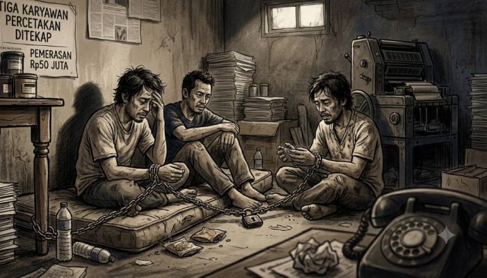 Kasus Penyekapan Karyawan Percetakan Terbongkar, Dua Pelaku Ditangkap
