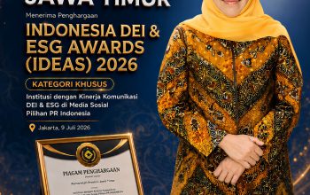 Prestasi Nasional! Gubernur Khofifah Antarkan Pemprov Jatim Menjadi Institusi Terbaik Komunikasi DEI & ESG 2026