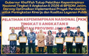 Gubernur Khofifah Resmi Tutup PKN II Angkatan II 2026, Soroti Kepemimpinan Inovatif sebagai Motor Reformasi Birokrasi
