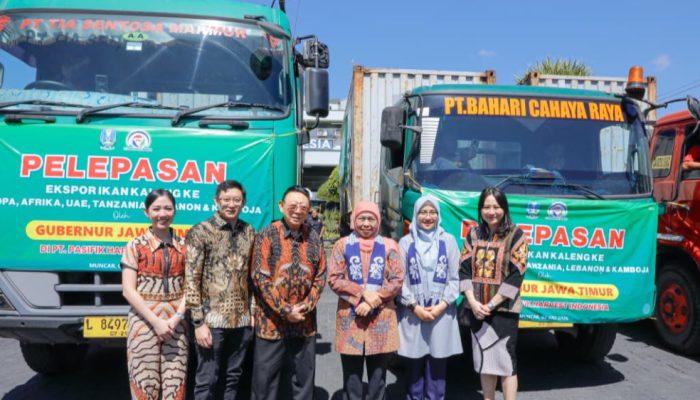 Gubernur Khofifah Dorong Industri Perikanan Jatim Naik Kelas, Lepas Ekspor 405 Ton Ikan Kaleng ke Mancanegara