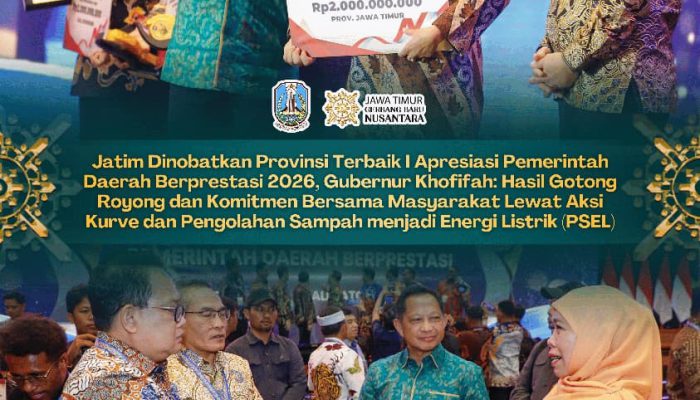 Gubernur Khofifah: Penghargaan Pengelolaan Sampah Jadi Energi Perkuat Gerakan Lingkungan Jatim