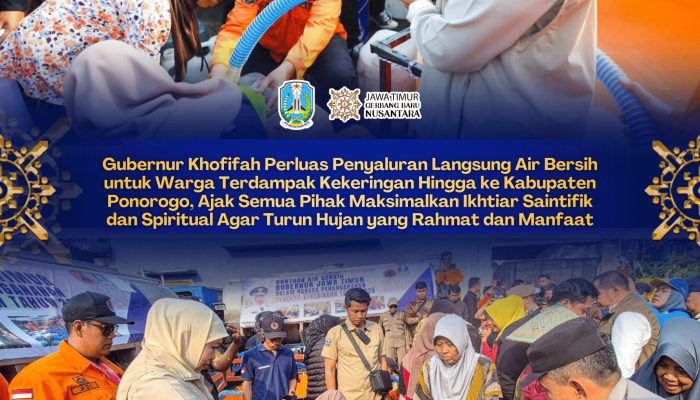 Hadapi Krisis Air Bersih, Gubernur Khofifah Genjot Operasi Modifikasi Cuaca hingga Ajak Masyarakat Gelar Salat Istisqa