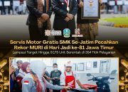 Vokasi Berdampak, 354 SMK di Jatim Kompak Layani Servis Motor Gratis dan Raih Rekor MURI