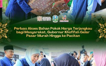 Beras hingga Daging Ayam Dijual Murah, Pasar Murah Khofifah Disambut Antusias Warga Pacitan