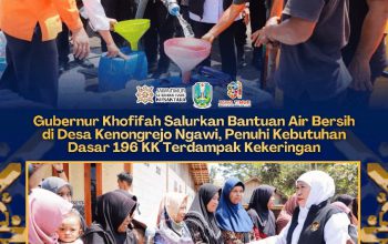 Kekeringan Meluas di Ngawi, Pemprov Jatim Salurkan Bantuan Air Bersih untuk Ribuan Warga