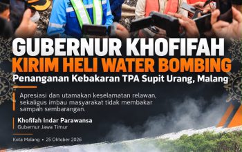 Kebakaran TPA Supit Urang Belum Padam, Khofifah Minta Warga Waspadai Aktivitas Pembakaran